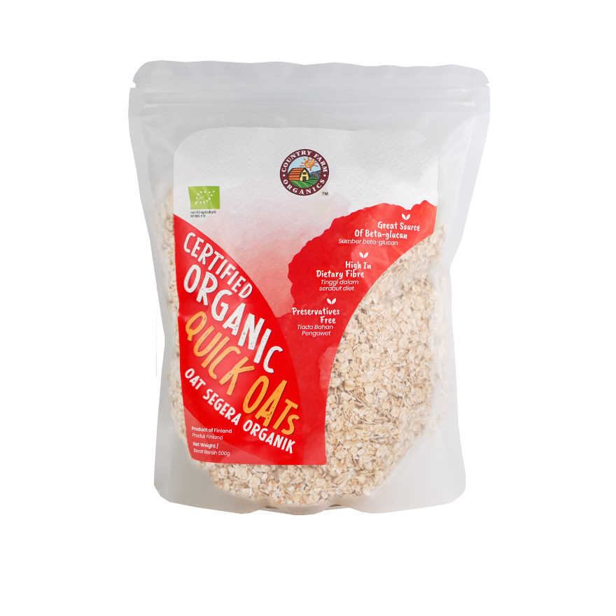 Certified Organic Oats (Quick) Finland 500g