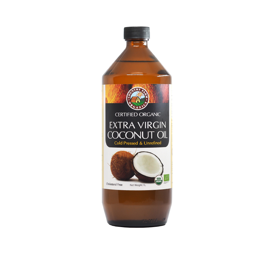 Certified Organic Extra Virgin Coconut Oil (1L)